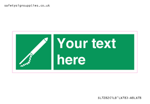 Custom sign safe condition Line throwing appliance